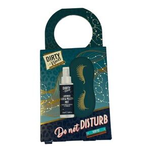 Dirty Works Do Not Disturb Sleep Set Lavender Hair and Pillow Mist Sleep Mask